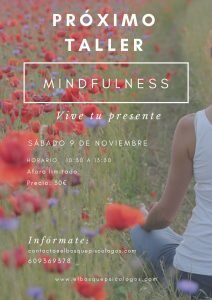 cartel taller mindfulness